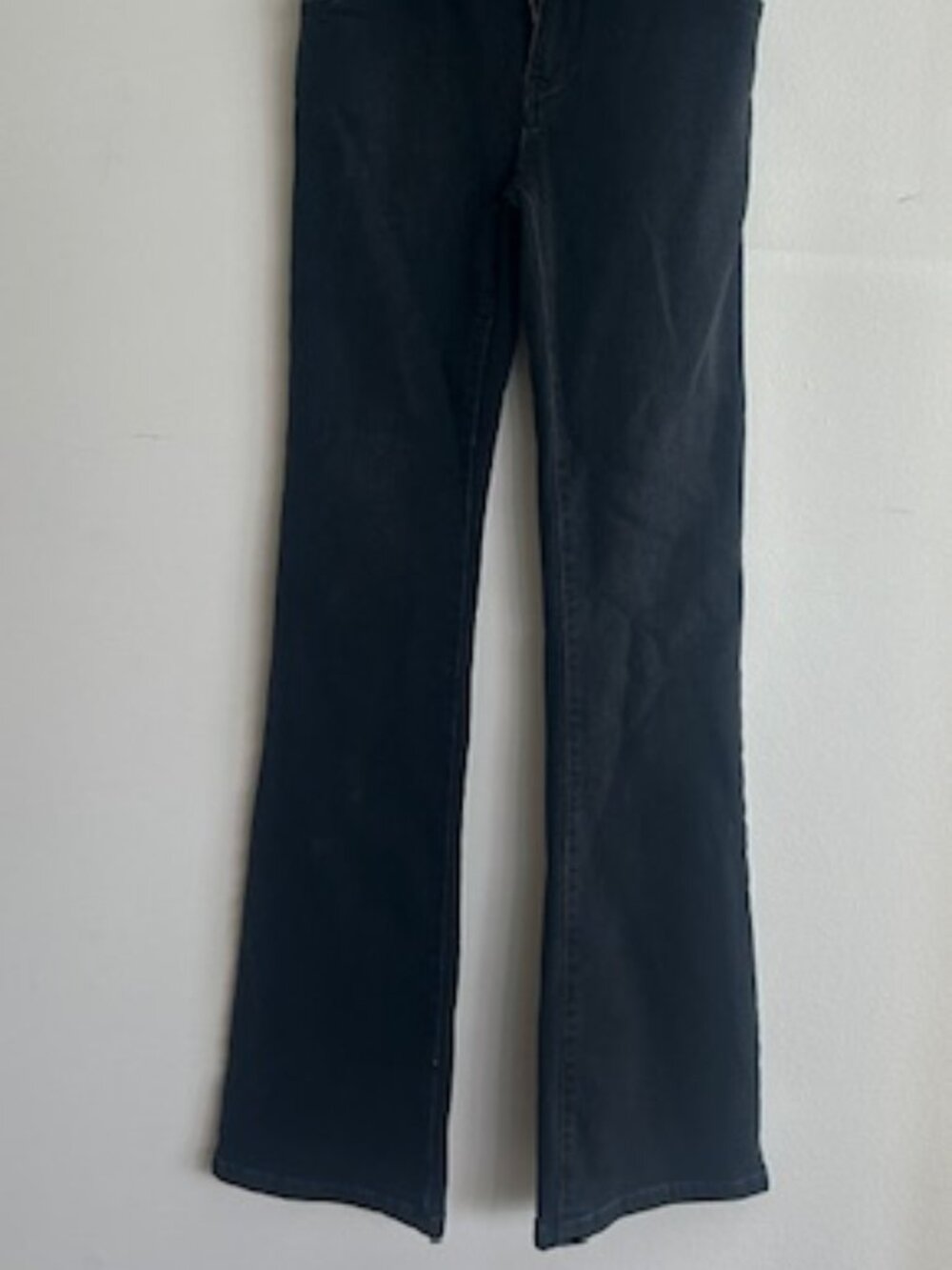 Anthropologie x Pilcro Rich Black Denim Button Down Fitted V Neck Jumpsuit NWT - Picture 10 of 16